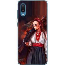 Чохол для Samsung Galaxy A02 (A022) MixCase патріотичні українка з автоматом