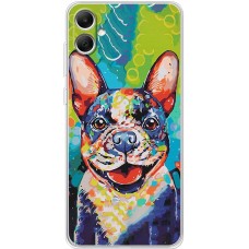 Чохол для Samsung Galaxy A05 (A055) MixCase весна пес в пламах