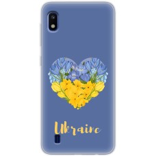 Чохол для Samsung Galaxy A10 (A105) MixCase патріотичні військовий серце з квітами