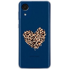 Чохол для Samsung Galaxy A03 Core (A032) MixCase Леопард серце