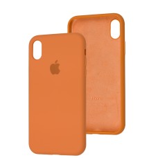 Чохол для iPhone Xr Silicone Full помаранчевий / papaya