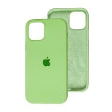 Чохол для iP 12 / 12 Pro Square Full silicone м'ятний / mint