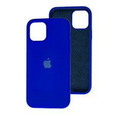 Чохол для iPhone 12/12 Pro Square Full silicone синій / shiny blue