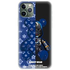 Чохол для iPhone 11 Pro MixCase робот лого на блакитному