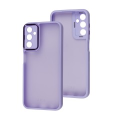Чохол для Samsung Galaxy A14 Luxury Metal Lens бузковий