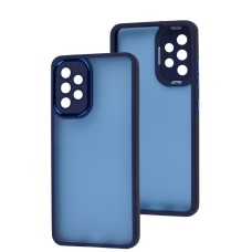Чохол для Samsung Galaxy A32 (A325) Luxury Metal Lens синій