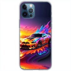 Чохол для iPhone 14 Pro Max MixCase машини неон mix
