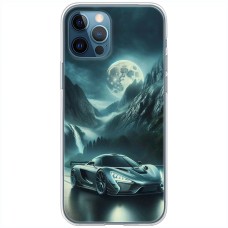 Чохол для iPhone 14 Pro Max MixCase машини неон місяць