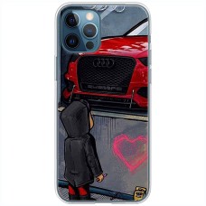 Чохол для iPhone 15 Pro Max MixCase машини неон Audi 
