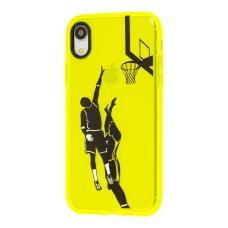 Чохол для iPhone Xr Neon print basketball