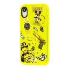 Чохол для iPhone Xr Neon print Міккі Маус glamor