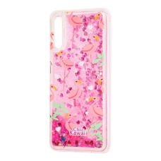 Чохол для Samsung Galaxy A50 / A50s / A30s Блискучі вода "фламінго"