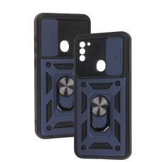 Чохол для Samsung Galaxy A11 / M11 Serge Ring Armor ударостійкий синій