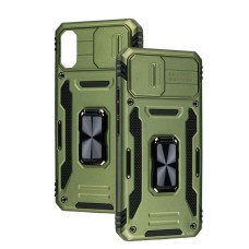 Чохол для Xiaomi Redmi 9A Camshield Army Ring оливковий / army green