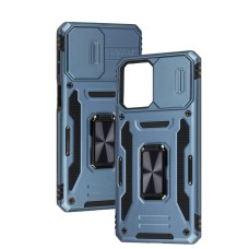 Чохол для Samsung Galaxy M53 (M536) Camshield Army Ring блакитний / light blue