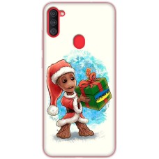 Чохол для Samsung Galaxy A11 / M11 MixCase Новий рік Грут з подарунком