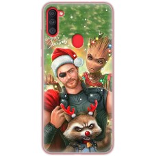 Чохол для Samsung Galaxy A11 / M11 MixCase Новий рік новорічний Марвел