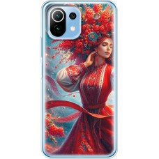 Чохол для Xiaomi Mi 11 Lite MixCase патріотичні жінка в червоному