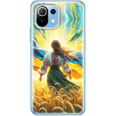 Чохол для Xiaomi Mi 11 Lite MixCase патріотичні дівчина в полі