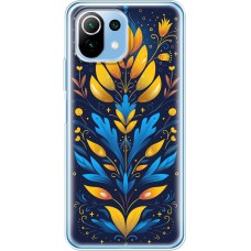 Чохол для Xiaomi Mi 11 Lite MixCase патріотичні жовто-блакитний орнамент
