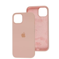 Чохол для iPhone 13 / 14 Square Full silicone pink sand