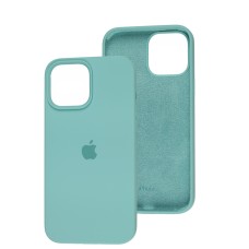 Чохол для iPhone 13 Pro Max Square Full silicone бірюзовий / marine green