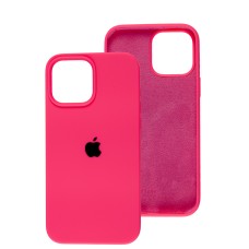 Чохол для iPhone 13 Pro Max Square Full silicone рожевий / barbie pink