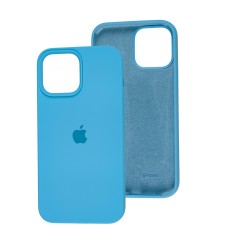 Чохол для iPhone 13 Pro Max Square Full silicone блакитний/blue