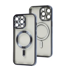 Чохол для iPhone 15 Pro Max Fibra Chrome MagSafe sierra blue