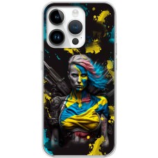 Чохол для iPhone 15 Pro MixCase патріотичні Нездоланна Українка
