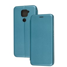 Чохол книжка Premium для Xiaomi Redmi Note 9 бірюзовий