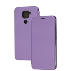 Чохол книжка Premium для Xiaomi Redmi Note 9 світло-бузковий