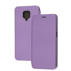 Чохол книжка Premium для Xiaomi Redmi Note 9s / 9 Pro світло-бузковий