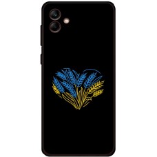 Чохол для Samsung Galaxy A04e (A042) MixCase патріотичні синє-жовта пшениця