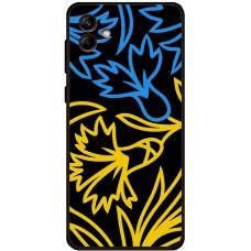 Чохол для Samsung Galaxy A04e (A042) MixCase патріотичні синє-жовта лілія