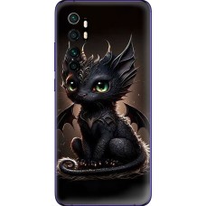 Чохол для Xiaomi Mi Note 10 Lite MixCase асорті чорний дракоша