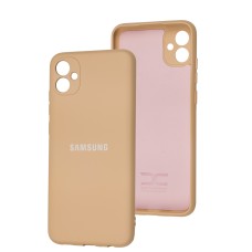 Чохол для Samsung Galaxy A04E (A042) Full camera пудра