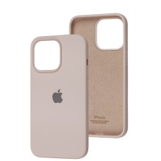 Чохол для iPhone 13 Pro Square Full silicone chalk pink