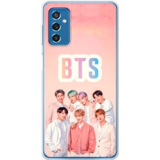 Чохол для Samsung Galaxy M52 (M526) MixCase BTS на рожевому