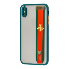 Чохол для iPhone X / Xs WristBand G V зелений