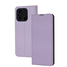 Чохол книжка Fibra для Xiaomi Redmi 12C / 11A / Poco C55 бузковий