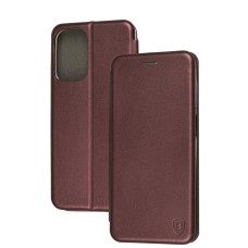 Чохол книжка Premium для Samsung Galaxy M13 4G / M23 5G бордовий