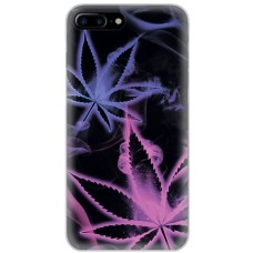 Чохол для iPhone 7 Plus / 8 Plus MixCase трава листя на чорному