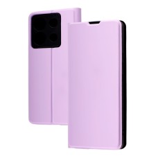 Чохол книжка Fibra для Xiaomi Redmi Note 13 Pro 5G / Poco X6 бузковий
