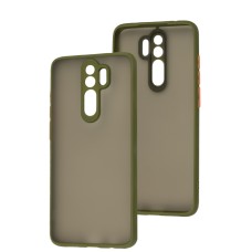 Чохол для Xiaomi Redmi Note 8 Pro LikGus camera protect хакі