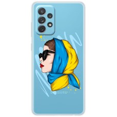 Чохол для Samsung Galaxy A13 (A135) MixCase патріотичні дівчина в жовто-синій 