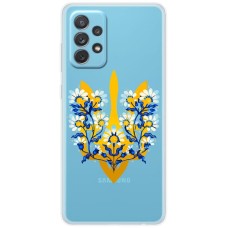 Чохол для Samsung Galaxy A13 (A135) MixCase патріотичні тризуб в квітах