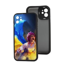Чохол для iPhone 11 MixCase LikGus патротичні Українка з прапором
