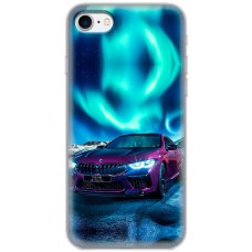 Чохол для iPhone 7 / 8 / SE MixCase авто бмв бордова