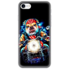 Чохол для iPhone 7 / 8 / SE MixCase звірі бульдог байкер